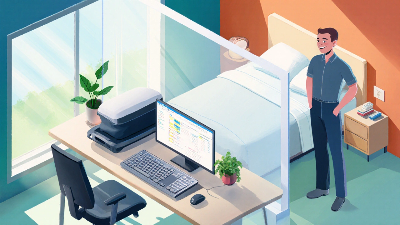 Ergonomicky upravené pracoviště a spací prostředí podporující zdravou krční páteř