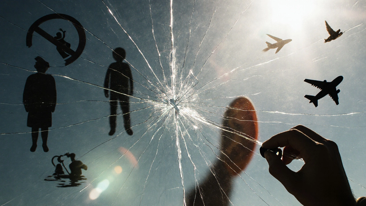 Křehký bubínek se pomalu hojí jako nádherné vitrážové sklo pod světlem.