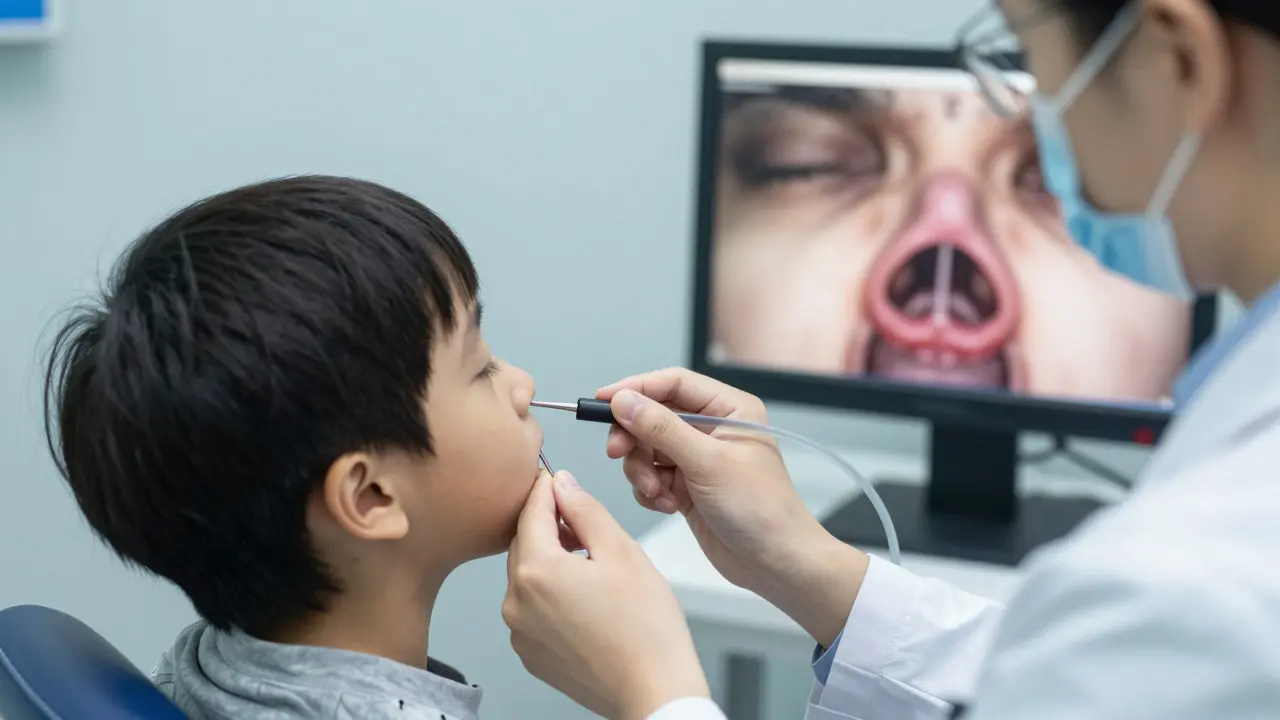 Jak se provádí vyšetření nosní mandle? Krok za krokem pro rodiče a dospělé