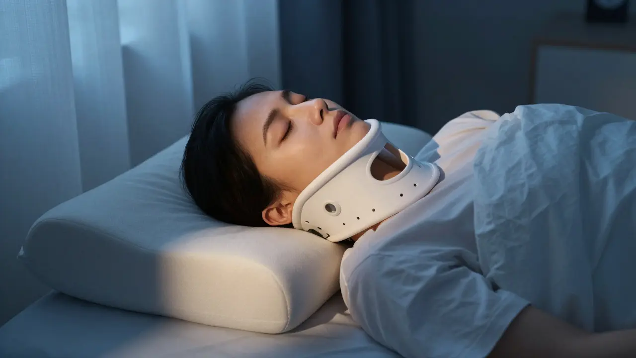 Jak spát s krčním límcem? Kompletní průvodce pro komfort a zotavení