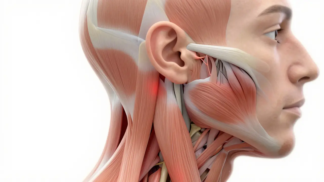 Jak uvolnit svaly na krku a zmírnit bolesti uší?